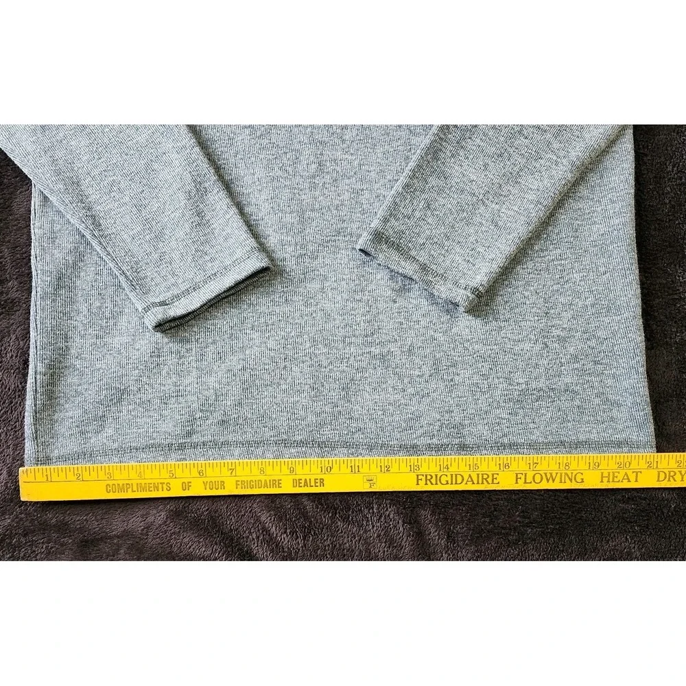 Gap Mens 1/4 Zip Pullover Sweater Long Sleeve Size Large Greenish Gray